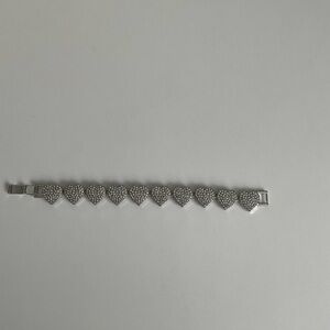 Silver Plated Heart Bracelet